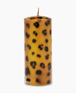 Kaars Large Leopard Print Pillar Candle Bruin^Anna+nina Best