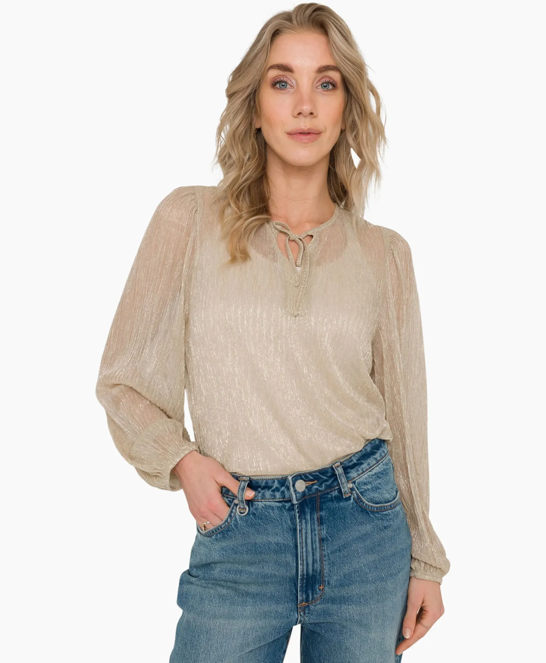 Blouse 26A05-03428 Goud^Anna Van Toor Best
