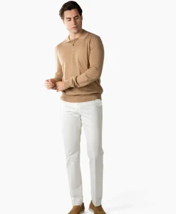 Polo Longsleeve Beige^Aurelien