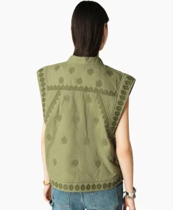 Ba&Sh Gilet Mina Khaki^Ba&sh Discount