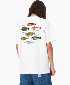 T-Shirt Korte Mouw S/S Fish Wit^Carhartt Wip Best