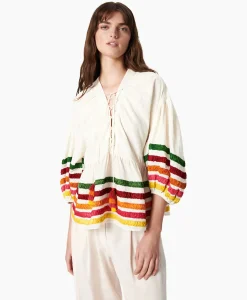Blouse Liberty Embroidered Off White^Chufy Best