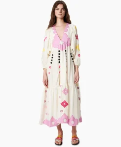 Maxi Jurk Gypsy Embroidered Ecru^Chufy Outlet