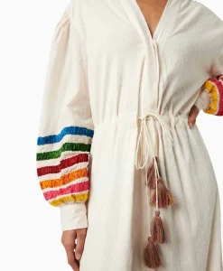 Maxi Jurk Lena Embroidered Off White^Chufy Online
