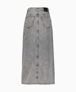 Co'Couture Midi Rok Vika Asym Slit Grijs^Co'couture Online