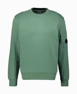 Sweater Diagonal Raised Fleece Licht Groen^Cp Company Online