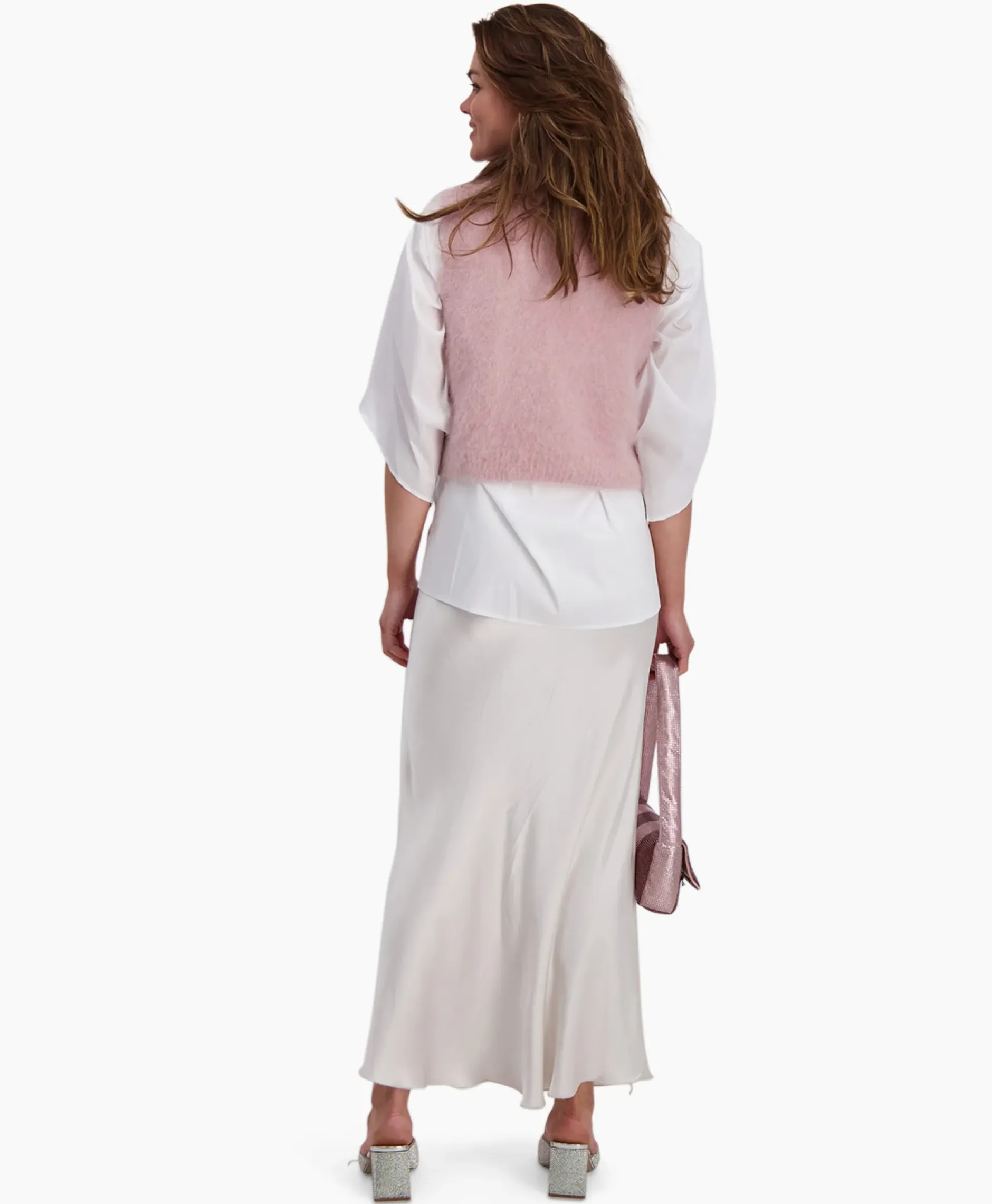 D'Arc Midi Rok Padova Beige^D'arc Discount