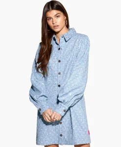 Harper & Yve Mini Jurk Flo-Dr Licht Blauw^Harper & Yve Outlet