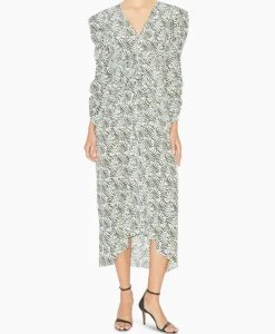 Midi Jurk Albini-Ga Ecru^Isabel Marant Best