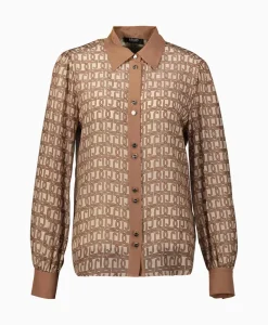 Blouse Camica Monogram Zand^Liu Jo New