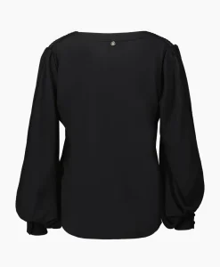 Blouse Ecs Tunica C/Passamaneria Zwart^Liu Jo Hot