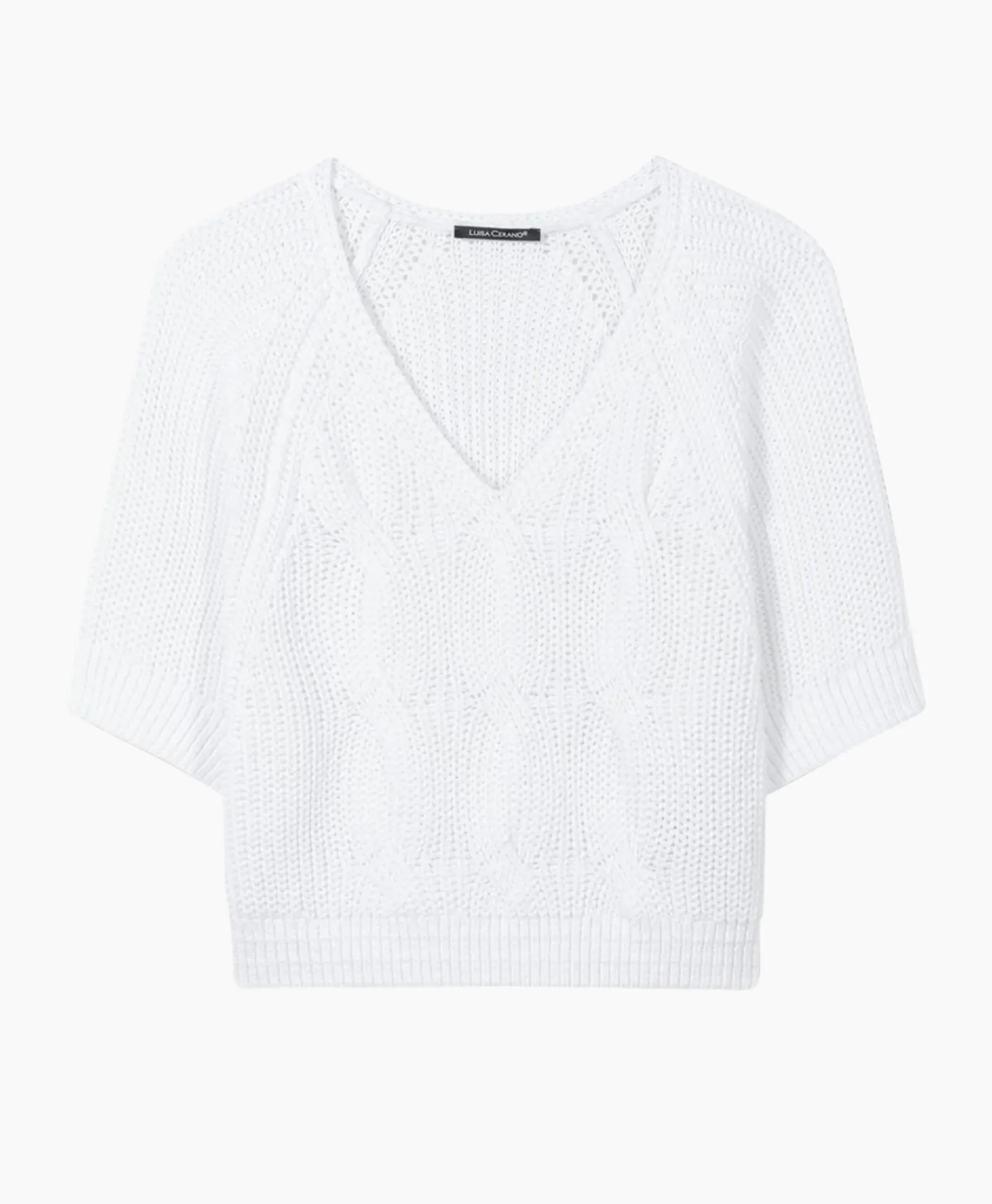 Pullover 198409/5856-0 Wit^Luisa Cerano Outlet