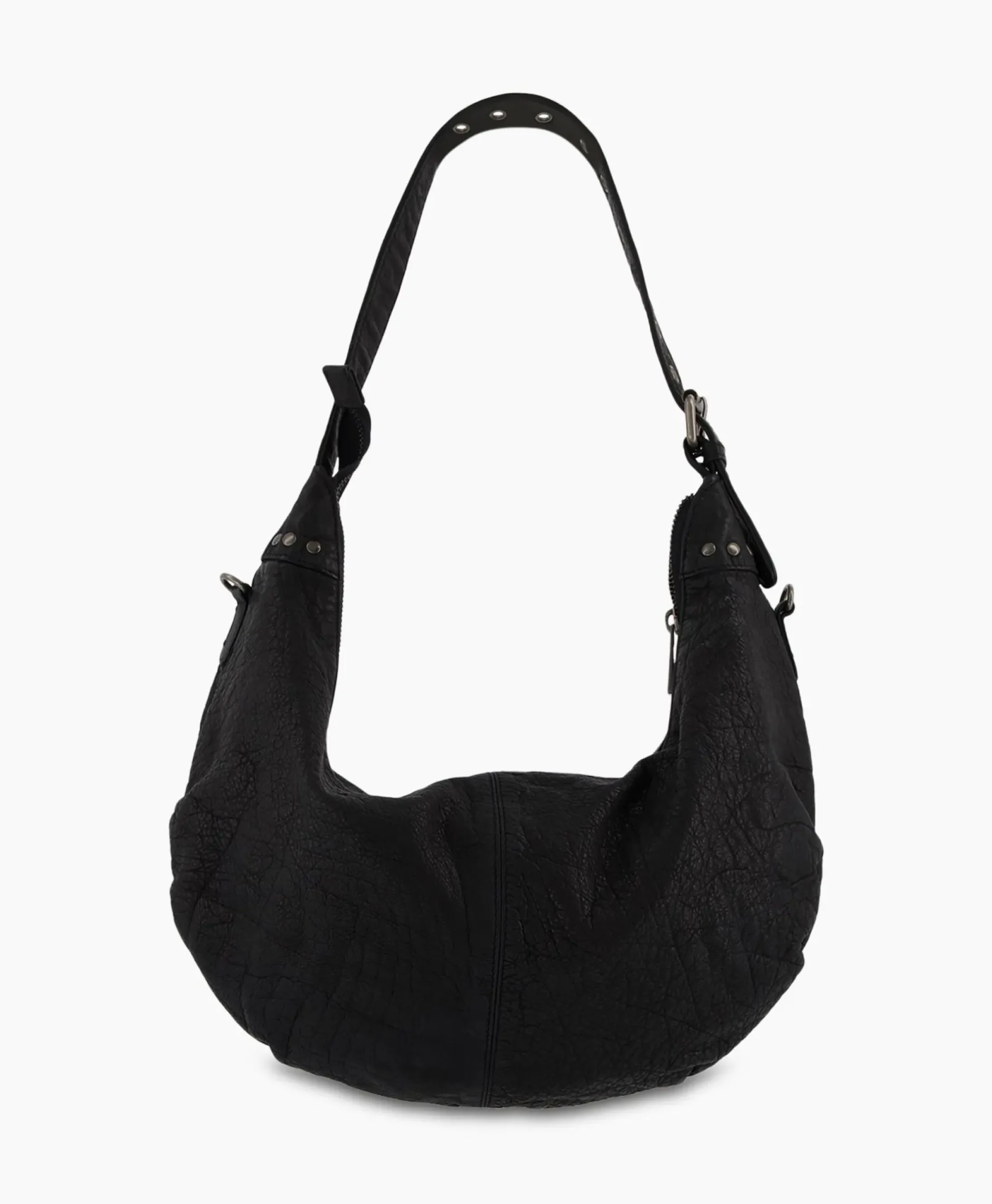 Crossbody Tas Dagmar Rivet Washed Black Zwart^Nunoo Bags Best
