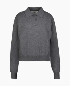 Rohe Pullover Wool Cashmere Polo Grijs^Róhe Online