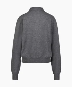 Rohe Pullover Wool Cashmere Polo Grijs^Róhe Online