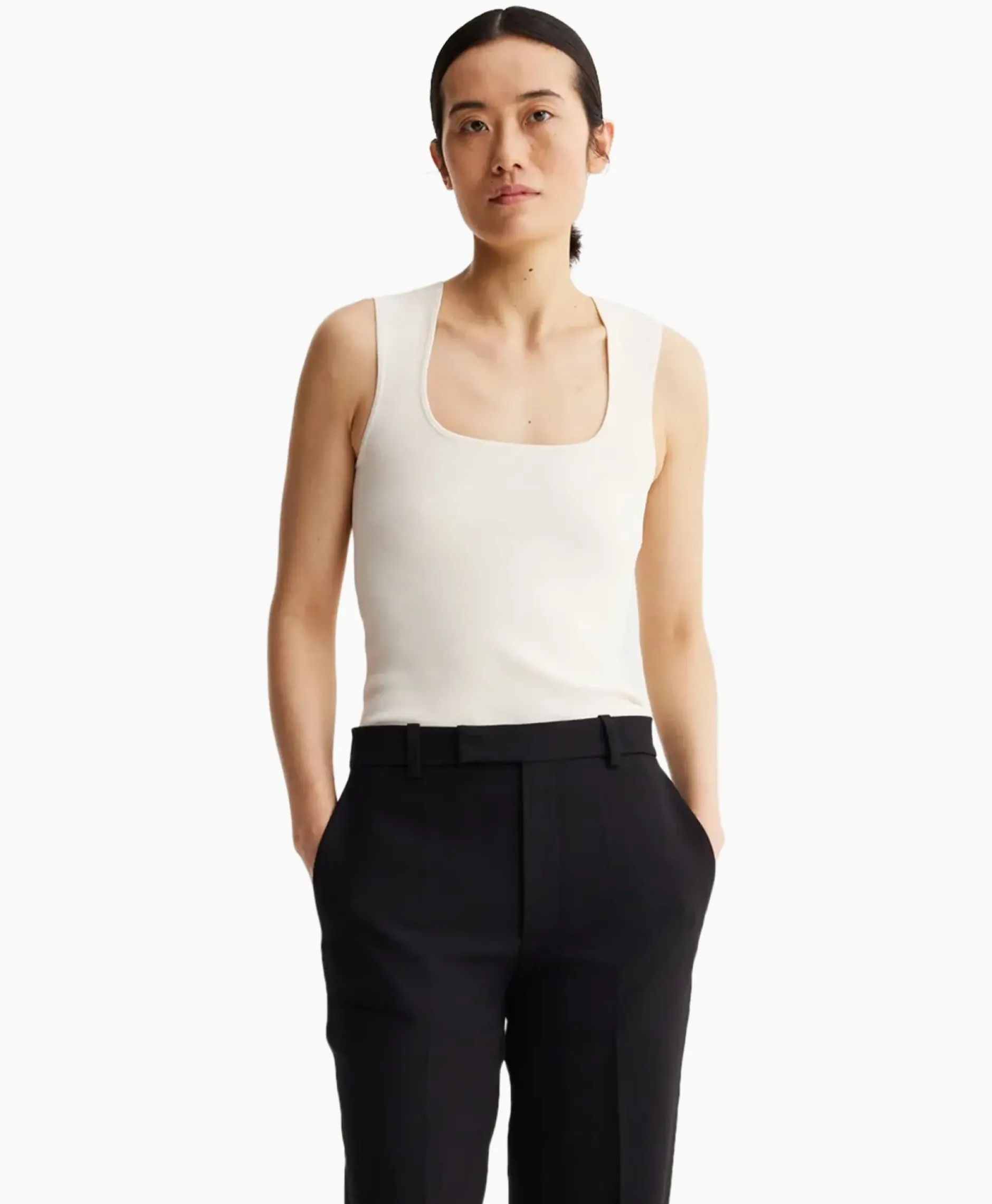 Rohe Top Bustier Shaped Knitted Off White^Róhe Hot