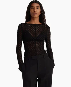Rohe Top Lace Zwart^Róhe Outlet