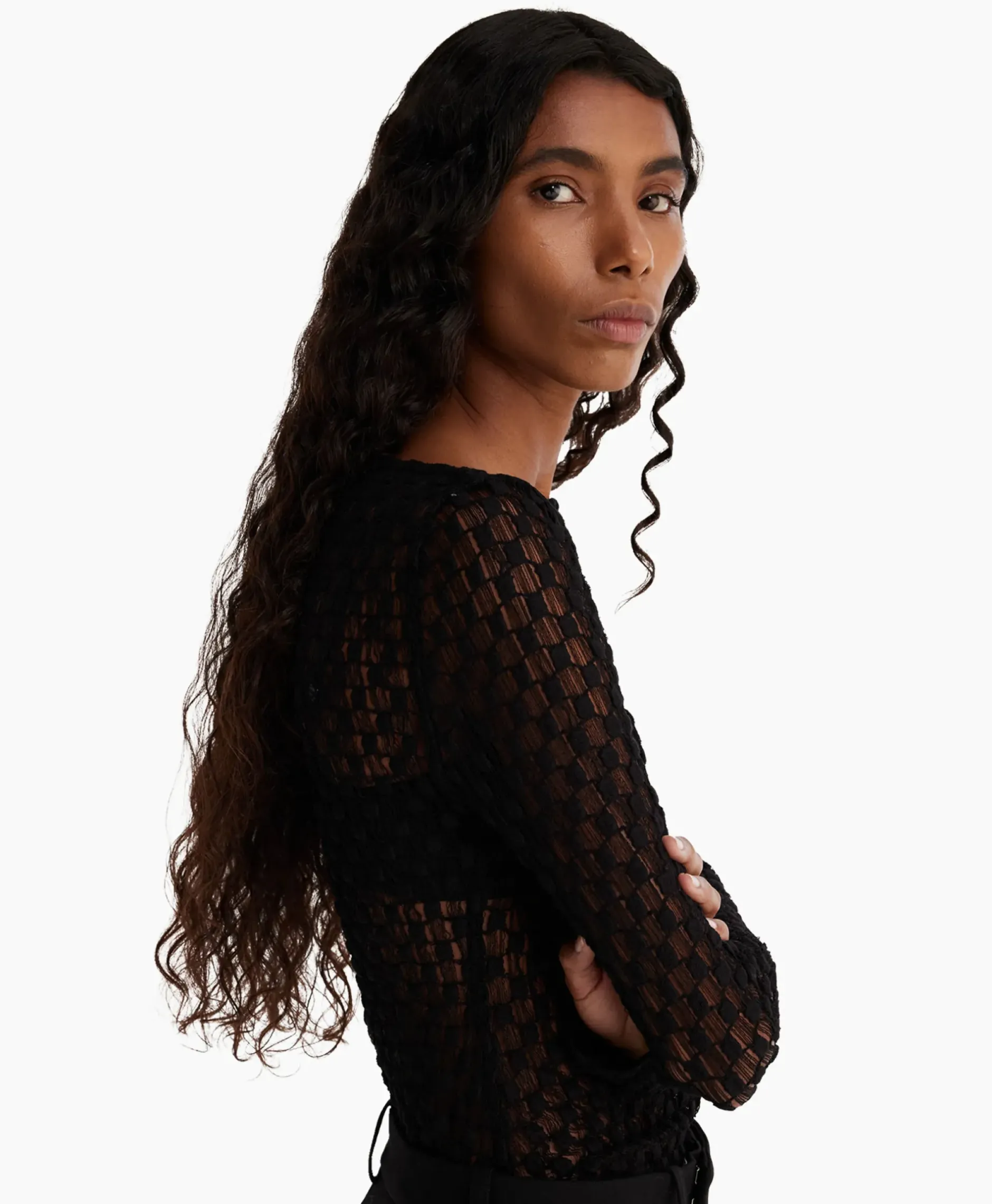 Rohe Top Lace Zwart^Róhe Outlet