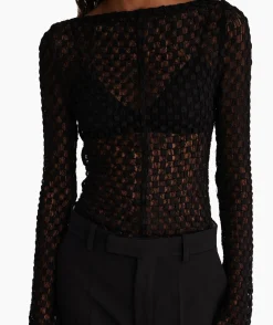 Rohe Top Lace Zwart^Róhe Outlet
