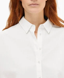 Blouse Dina-Sanni Ls Shirt Noos Wit^Selected Femme Hot