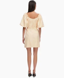 Jurk Firmina 3/4 On Off Short Dress B Zand^Selected Femme