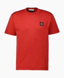 T-Shirt 24113 Rood^Stone Island Sale