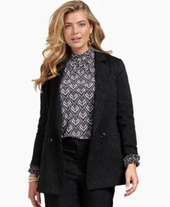 Blazer Sence Orn. Jacquard Zwart^Studio Anneloes Sale