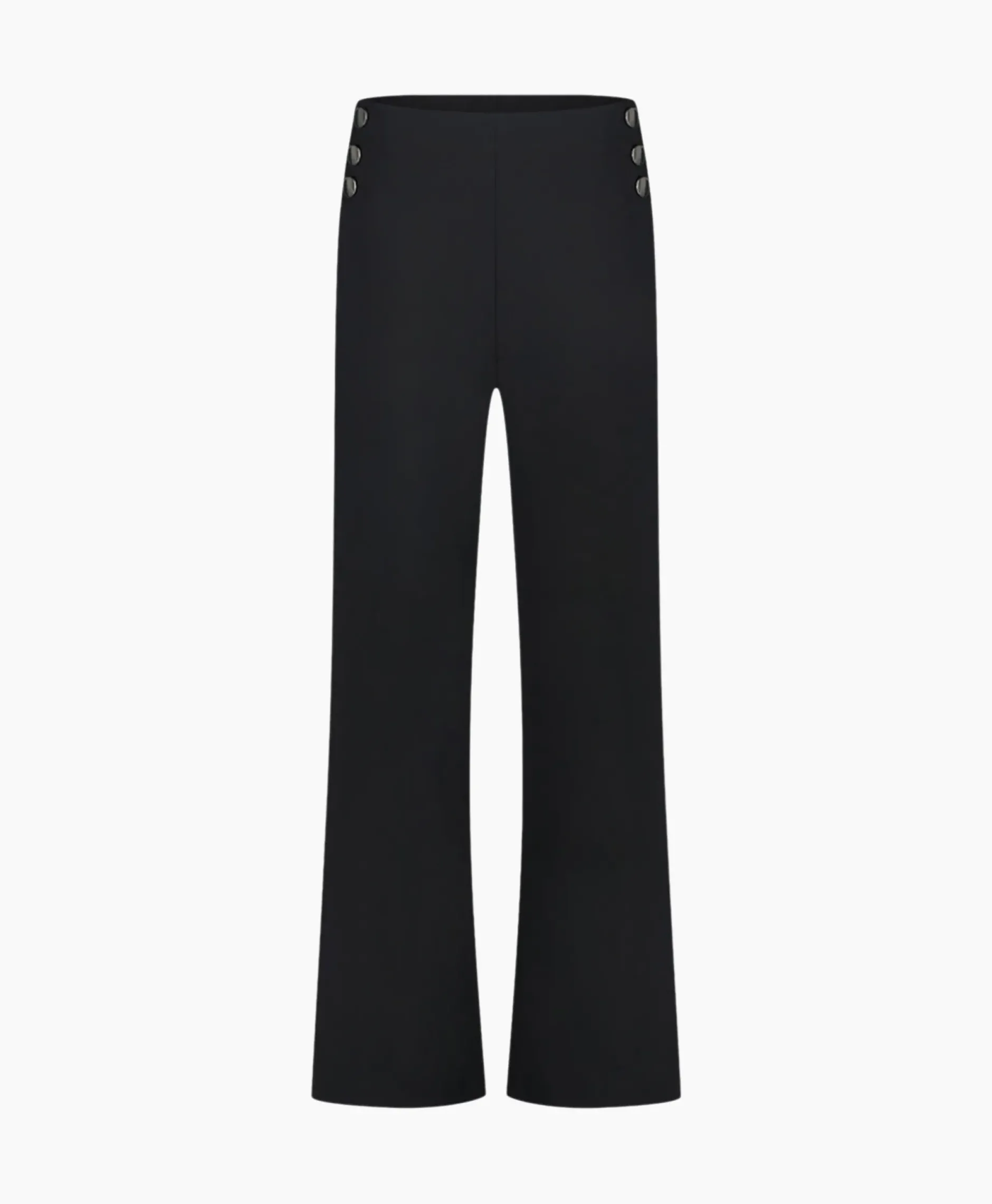 Broek Jessy Bonded Button Trousers Zwart Dessin^Studio Anneloes Clearance