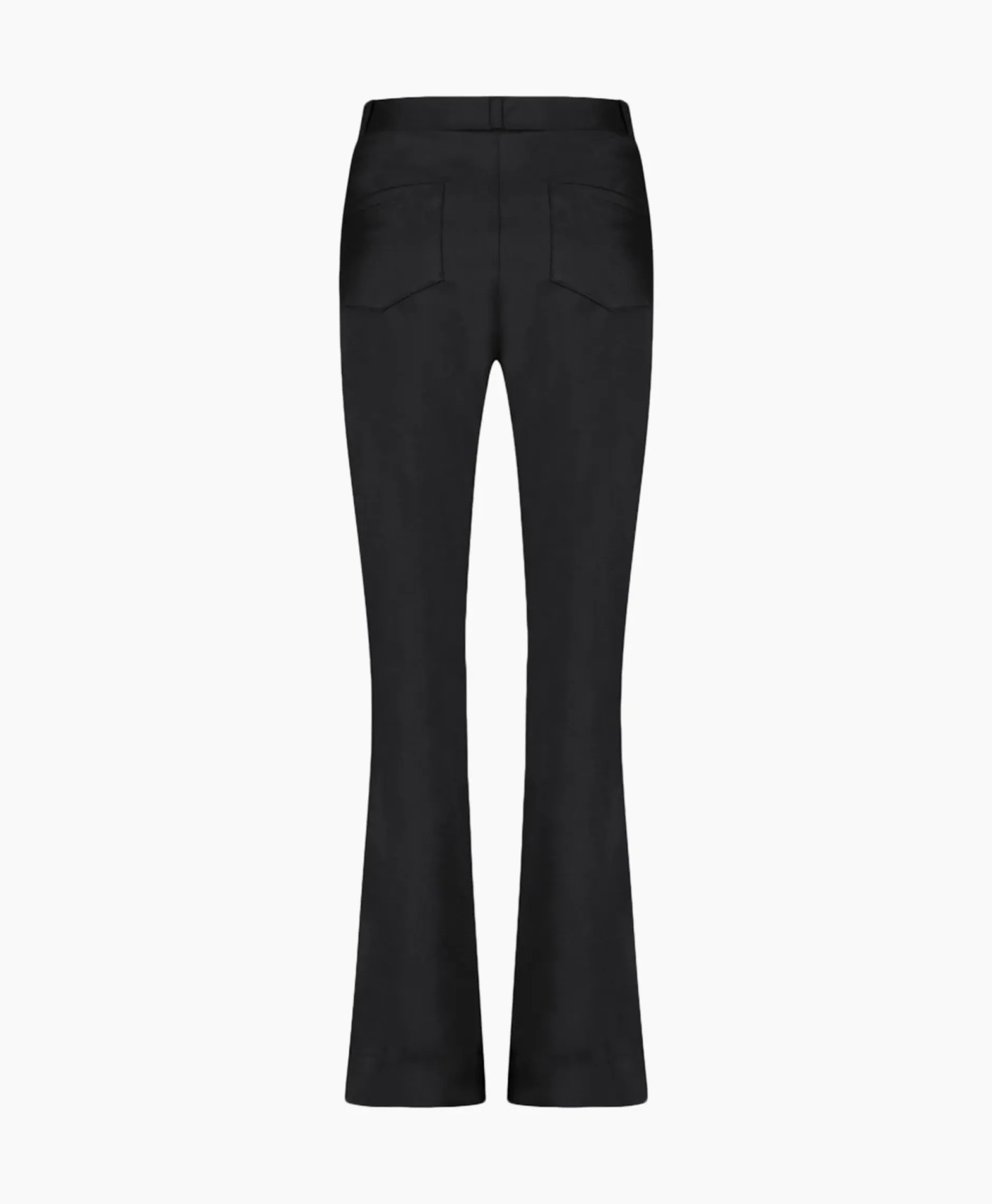 Broek Lio Shiny Bnd Flair Trousers Zwart^Studio Anneloes Best