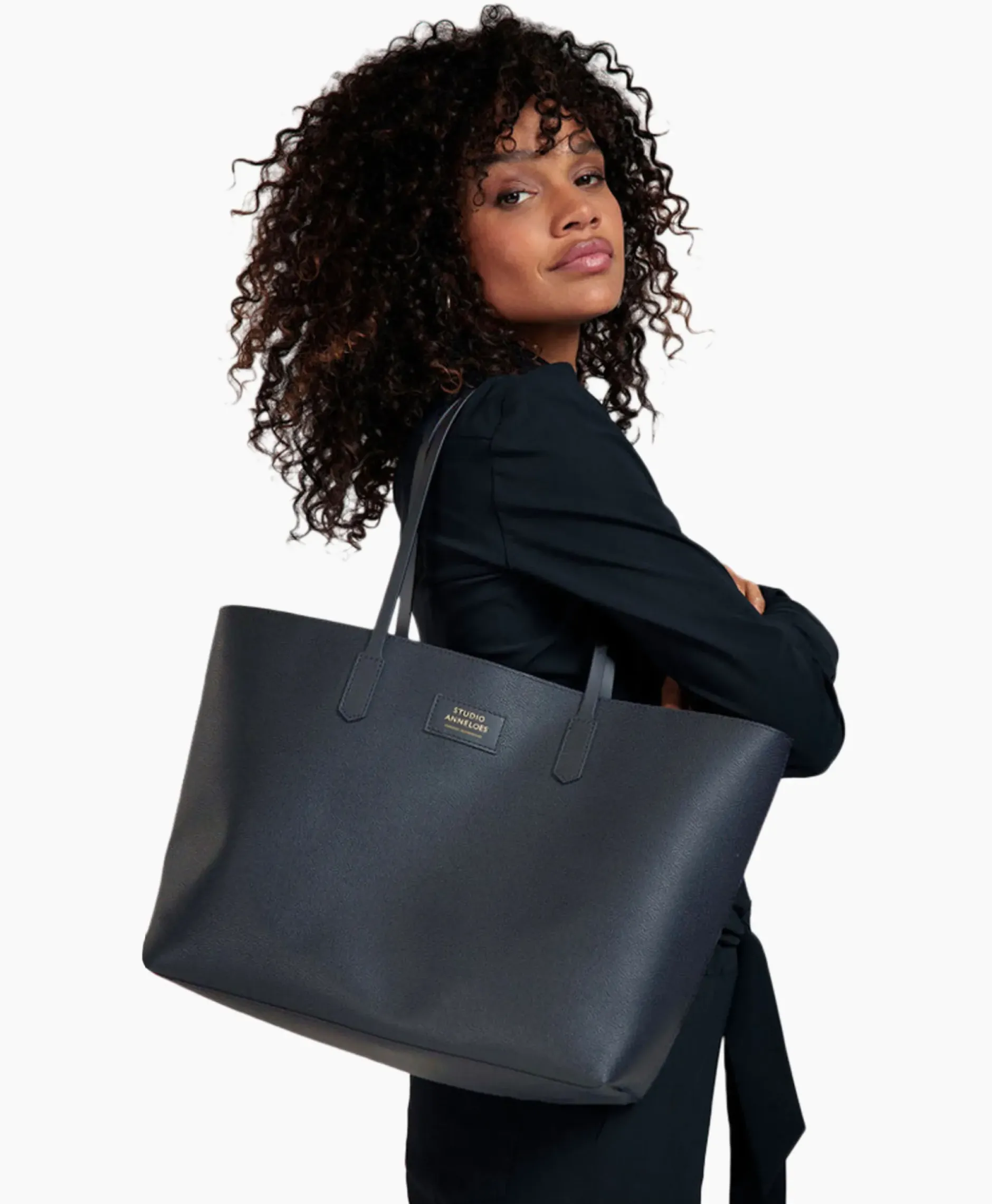 Sneaker Shopper Sa Solid Donker Blauw^Studio Anneloes