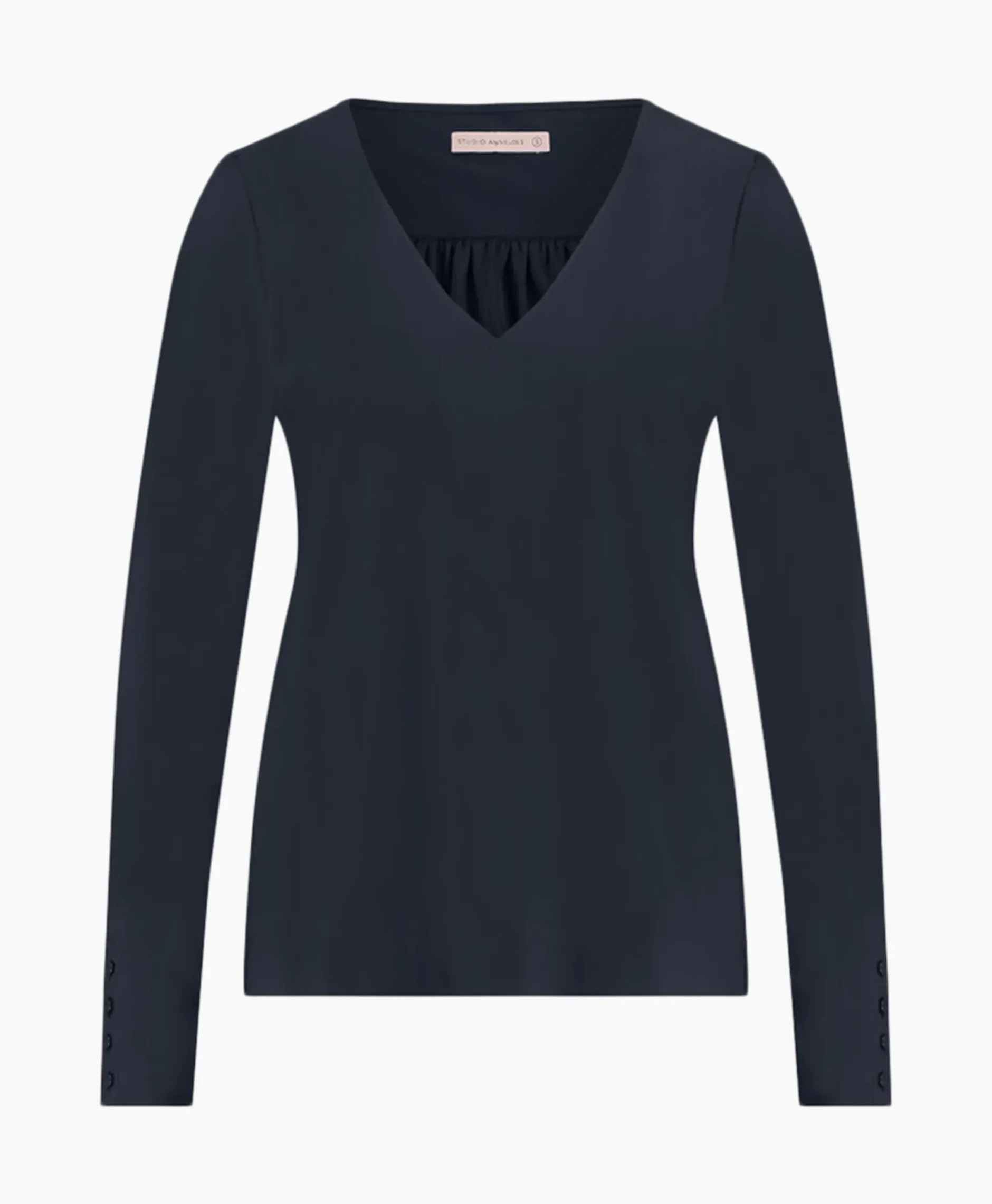 Top & T-Shirt Lesley Shirt Donker Blauw^Studio Anneloes