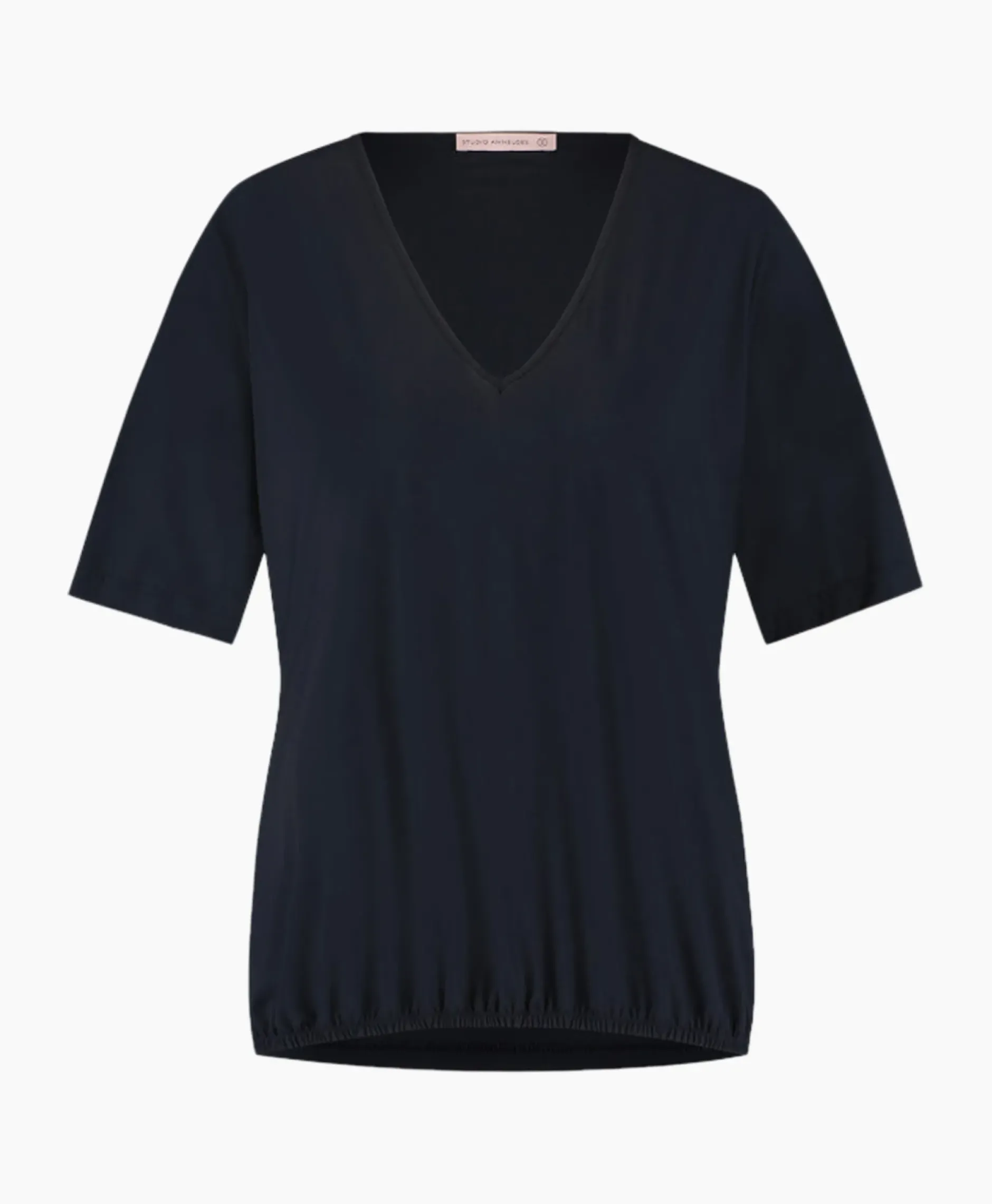 Top & T-Shirt Vicky Shirt Donker Blauw^Studio Anneloes Outlet