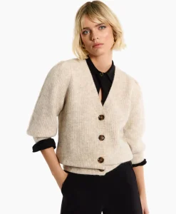 Vest Mandy Mohair Cardigan Zand^Studio Anneloes Best