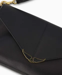 Zadig & Voltaire Crossbody Tas Borderline Daily Grained Leath Zwart^Zadig & Voltaire Sale