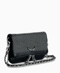 Zadig & Voltaire Crossbody Tas Rock Nano Plumetis Zwart^Zadig & Voltaire Online
