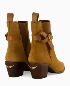 Zadig & Voltaire Enkellaars Tyler Cecilia Suede Bruin^Zadig & Voltaire Sale