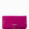 Zadig & Voltaire Schouder / Hand Tas Rock Eternal Smooth Calfskin Paars^Zadig & Voltaire Hot