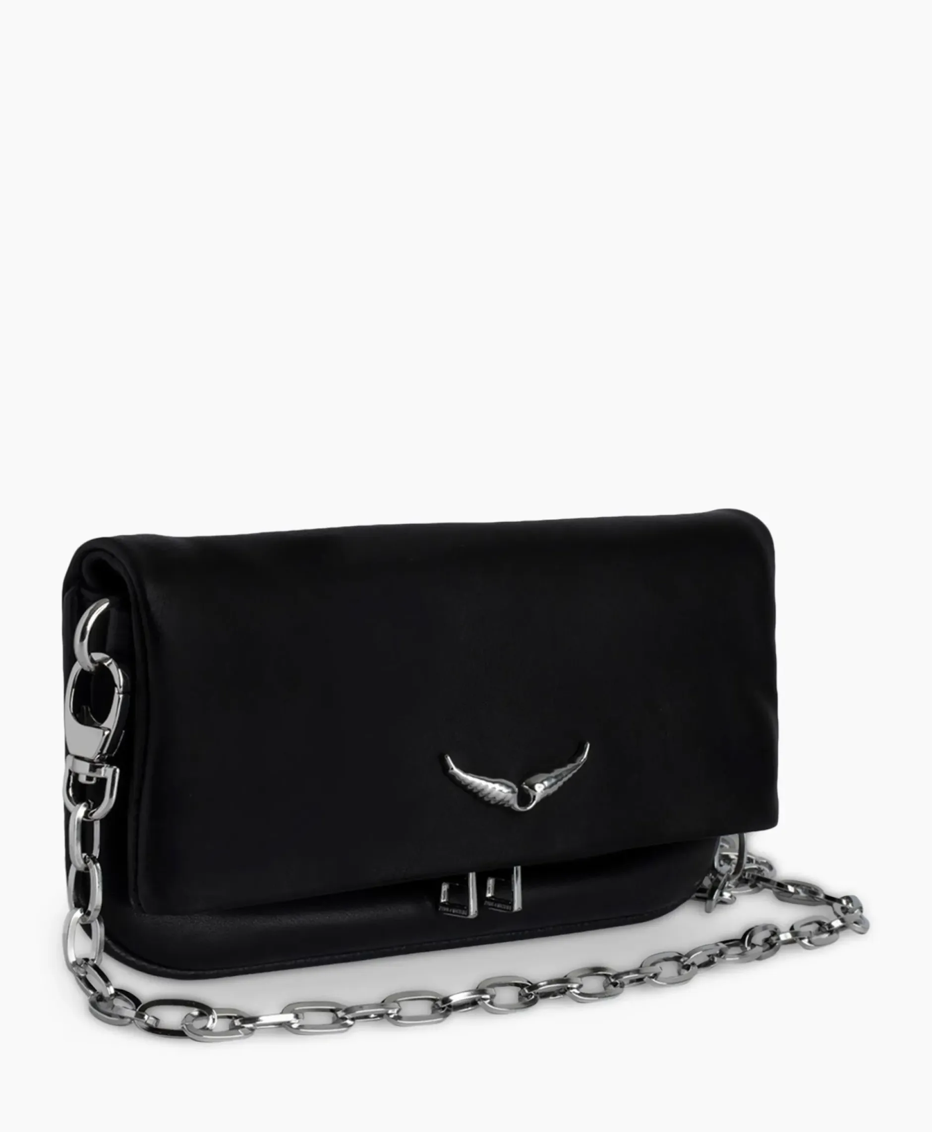 Zadig & Voltaire Schouder / Hand Tas Rock Eternal Smooth Calfskin Zwart^Zadig & Voltaire New