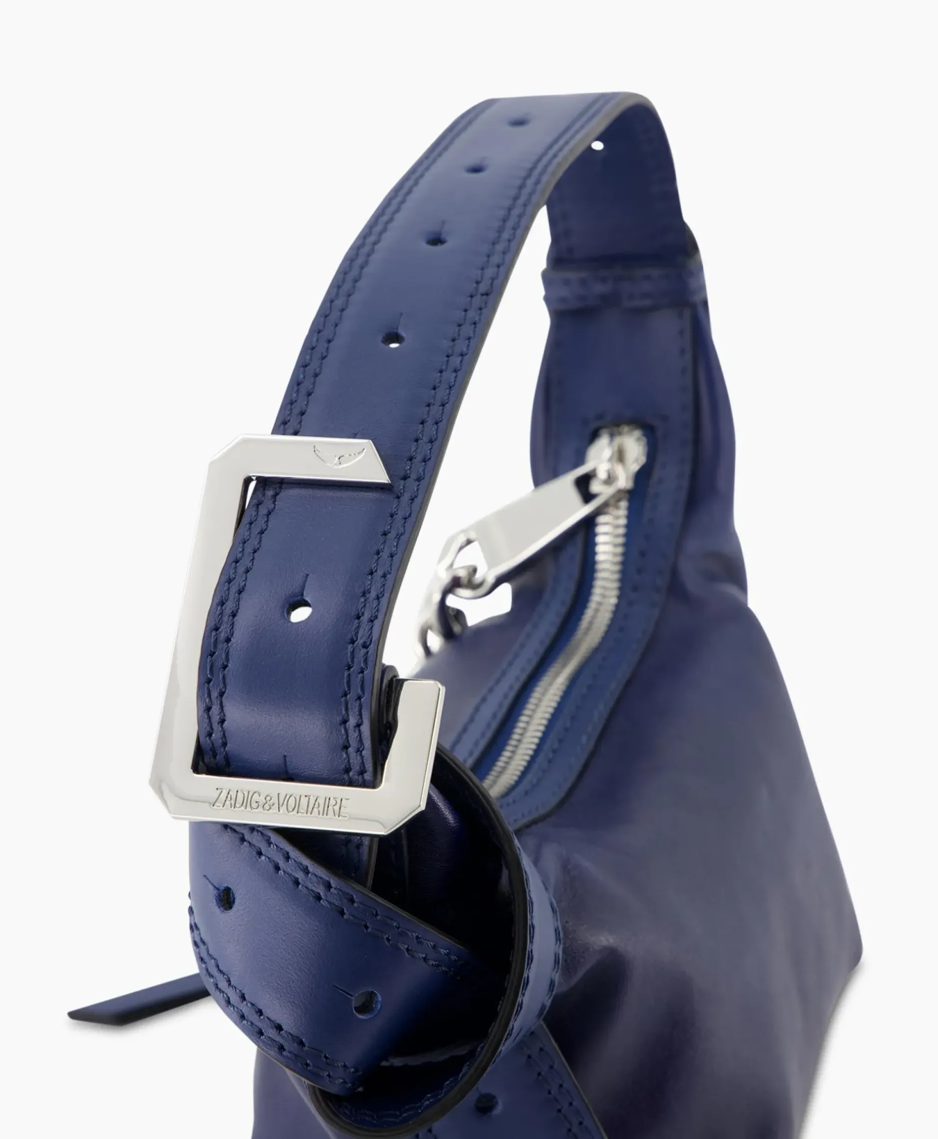 Zadig & Voltaire Schouder / Hand Tas Le Cecilia Xs Leather With Veg Donker Blauw^Zadig & Voltaire Clearance